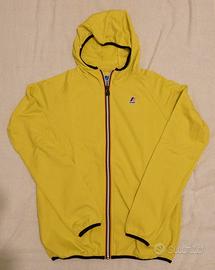 K-Way Felpa gialla cappuccio ragazzo 16 anni 176cm