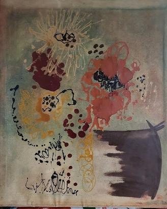 Pittore senese anni 70 olio su tela