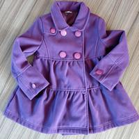 Cappotto doppio petto bambina viola 4/5 anni