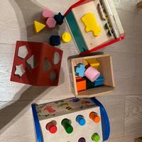 Set 5 giochini di legno