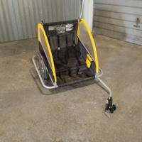 carrellino porta bimbi a traino x bici