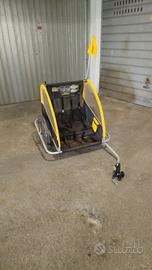 carrellino porta bimbi a traino x bici