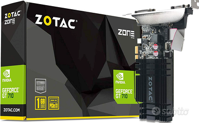 SCHEDA VIDEO ZOTAC GEFORCE GT710 1GB DDR3 PCIE 1X