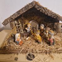 Casetta natività presepe vintage