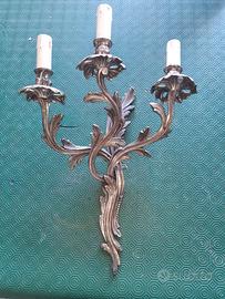 Applique vintage anni 40 50 in bronzo