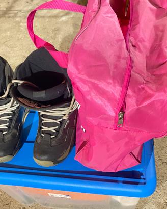 Scarponi Snowboard 40 cm + sacca porta scarponi