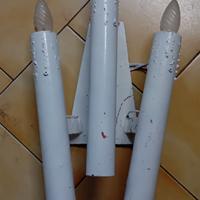 Coppia applique in ferro battuto 