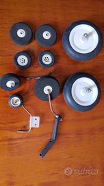 ruotini per modellismo aereo rc 
