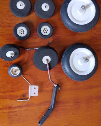 ruotini per modellismo aereo rc 