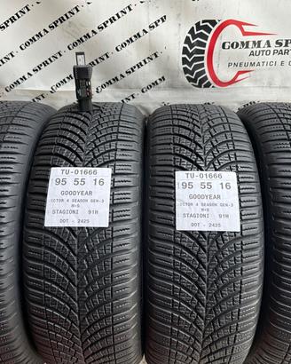 4 PNEUMATICI 195/55 R16 GOODYEAR 4 STAGIONI