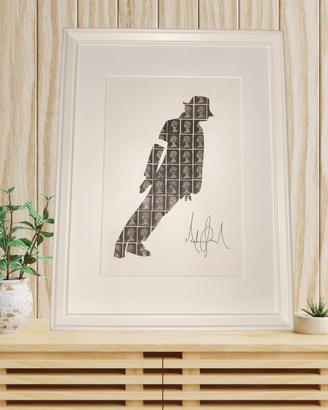 Michael Jackson Quadro moderno Su Veri Francobolli