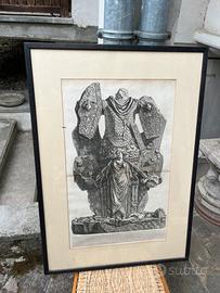 incisione trofeo di ottaviano augusto Piranesi