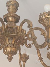 lampadario vintage Luigi XVI 