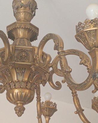 lampadario vintage Luigi XVI 