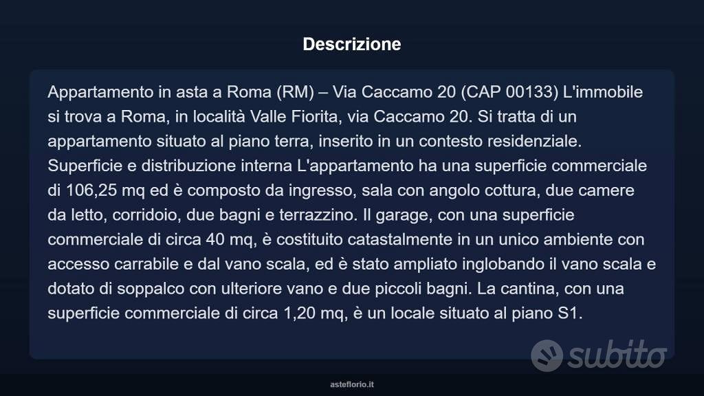 Appartamento – Roma, Valle Fiorita, Municipio Roma VI - Vista 3