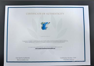 Parastinco indossato e autografo da Andrea Pirlo