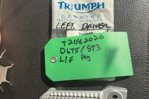 Pedalina Sx guidatore Triumph Speed Triple 675 T20