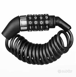 Lucchetto a combinazione per casco moto, bagaglio