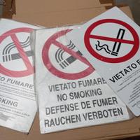Segnaletiche divieto di fumo 