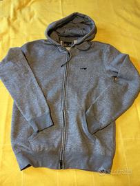 Maglia grigia in pile uomo Armani Jeans originale