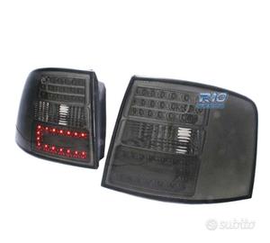 FANALI A LED AUDI A6 4B AVANT 97-04 FONDO CROMATO 