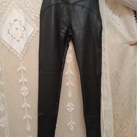 Leggings neri ecopelle