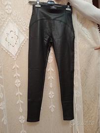 Leggings neri ecopelle