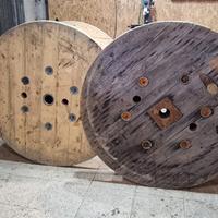 Due bobine legno 140 diametro