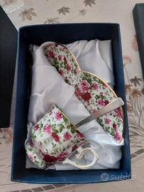 Tazza da the in porcellana fine con piattino