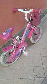 bicicletta bambina Hello Kitty ruote 12" 2-4 anni