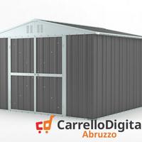 Box struttura lamiera Acciaio 327x307 grigio scuro