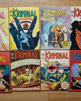 Fumetti Kriminal originali da lire 200