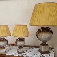TRITTICO LAMPADE DA CAMERA - Stile Classico/Vintag