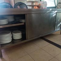 Bancone con scorrevoli per cucine professionali