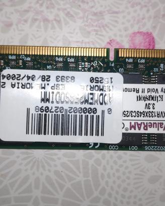 RAM Kingston 256MB PC133 SDRAM SO-DIMM 144