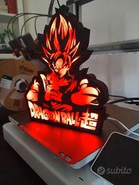 Lampada LED Dragon Ball Goku Anime Gaming