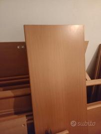 Armadio 6 ante battenti in legno massello 