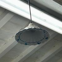 Lampadario piccolo bianco/blu