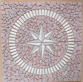 rosone  mosaico marmo 