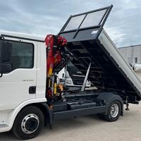 Man TGL 8.220 Gru + Ribaltabile