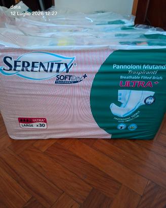 90 pannoloni Serenity  anziani mutanda taglia L