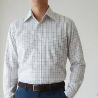 Camicia vintage quadretti, nuova puro cotone