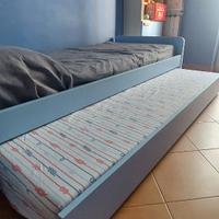 Letto singolo con secondo letto estraibile