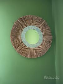 Specchio in bambù naturale