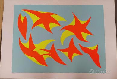 Giulio Turcato serigrafia polimaterica