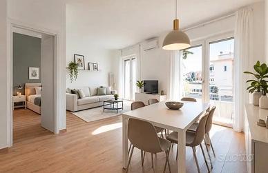Tor Vergata trilocale arredato con terrazzo