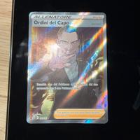 Carta Pokémon Ordini del Capo Giovanni