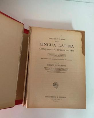 Vecchio dizionario lingua latina 1966