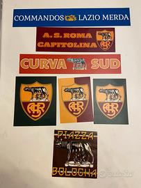 Lotto adesivi asr ultras roma curva sud vari
