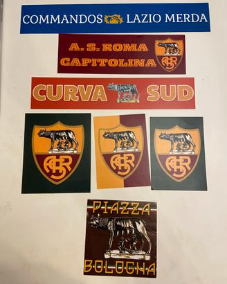 Lotto adesivi asr ultras roma curva sud vari